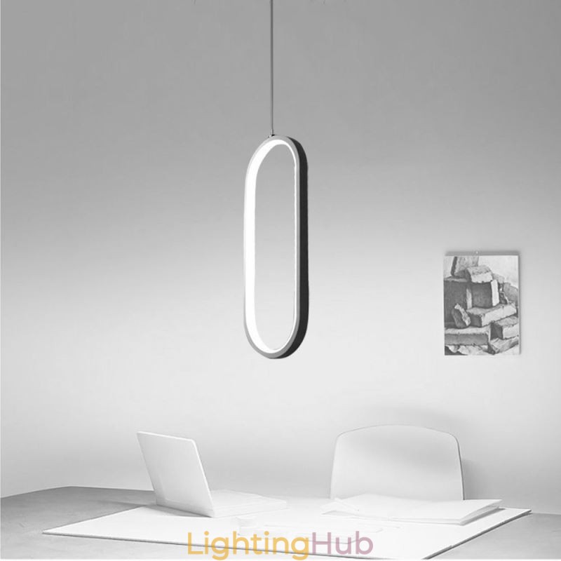 Oval Pendant Light Acrylic Decorative Light Fixture