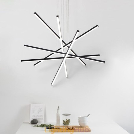 Linear Suspension Pendant Light Decorative Light Fixture Linear Suspension Pendant Light Decorative Light Fixture
