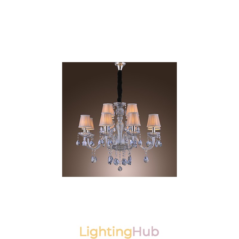 Traditional Classic Crystal Electroplated Glass Chandelier