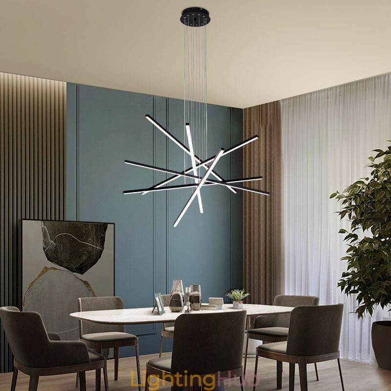 Linear Suspension Pendant Light Decorative Light Fixture