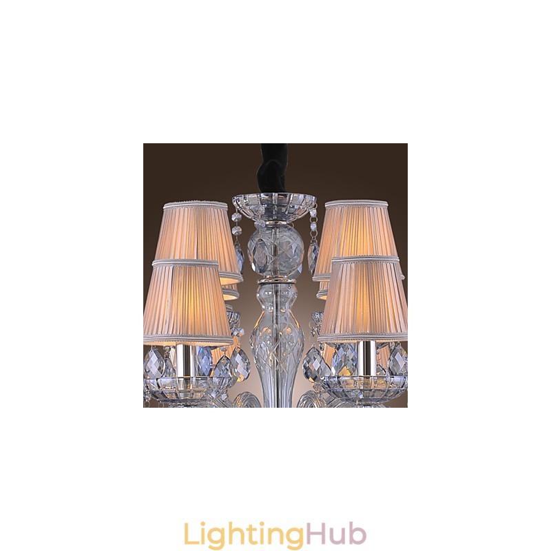 Traditional Classic Crystal Electroplated Glass Chandelier