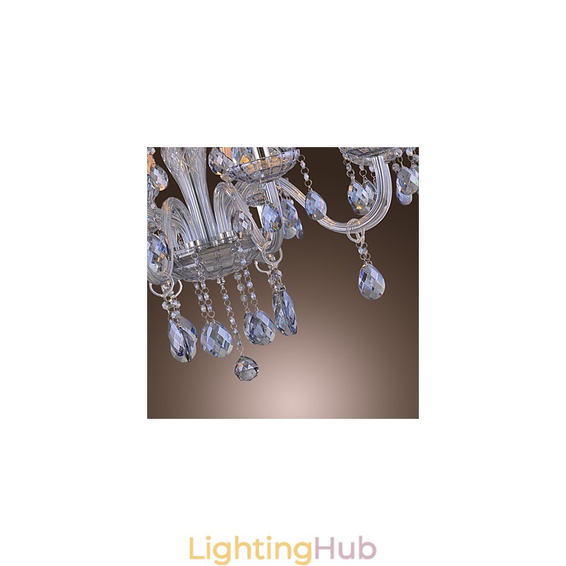 Traditional Classic Crystal Electroplated Glass Chandelier