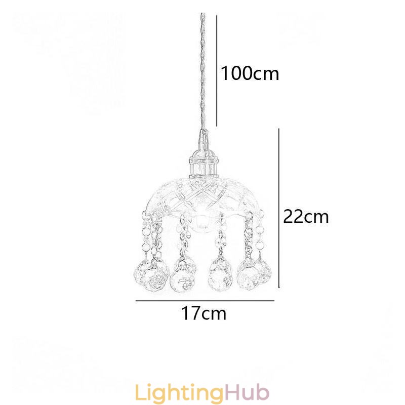 Modern Mini Glass Pendant Light 1 Light Decoration Light Fixture