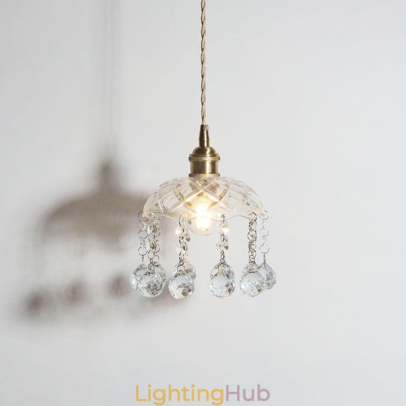Modern Mini Glass Pendant Light 1 Light Decoration Light Fixture
