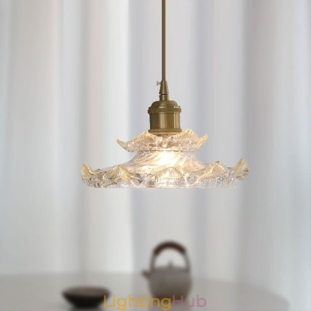 Japanese Style Glass Pendant Light Lotus Glass Pendant Lamp Japanese Style Glass Pendant Light Lotus Glass Pendant Lamp