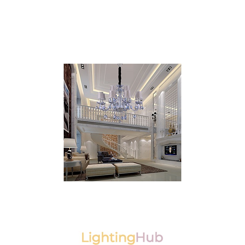 Traditional Classic Crystal Electroplated Glass Chandelier