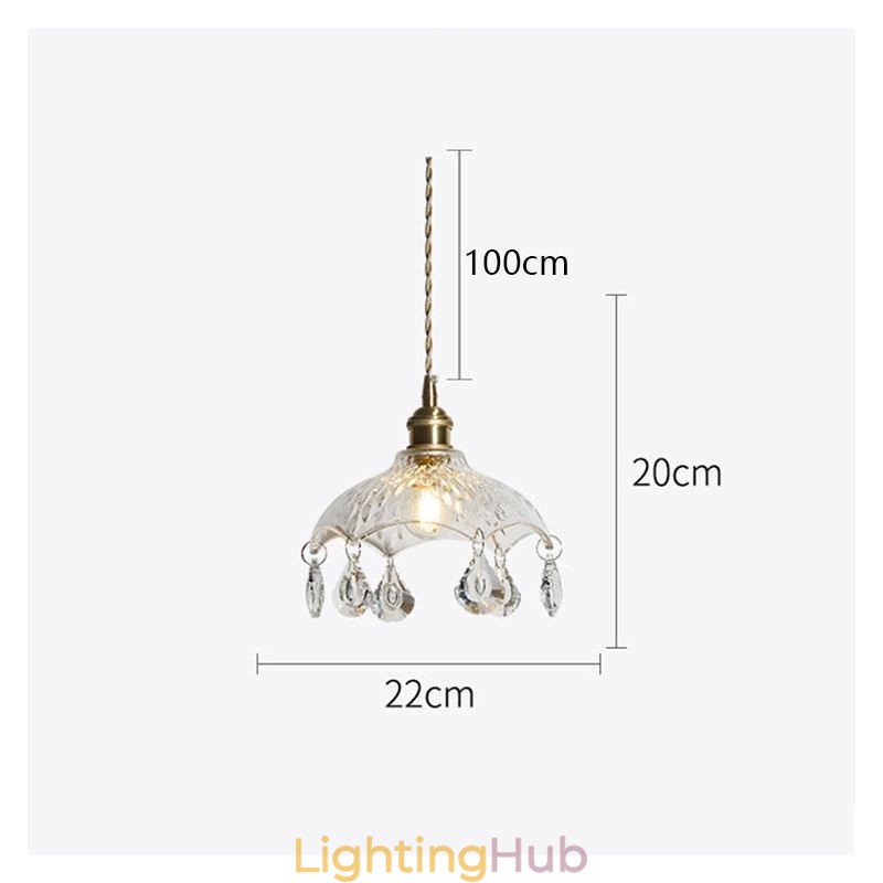 Modern Minimalist Glass Pendant Lamp Single Light Pendant Light