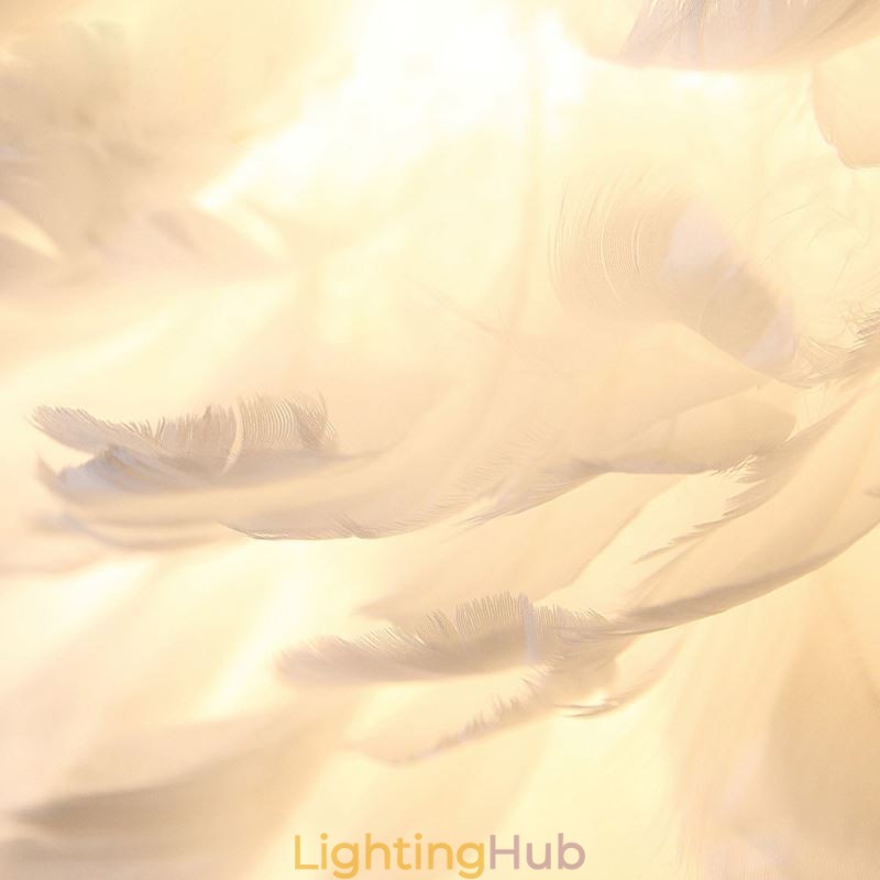 Pretty Feather Decorative Pendant Light Fixture