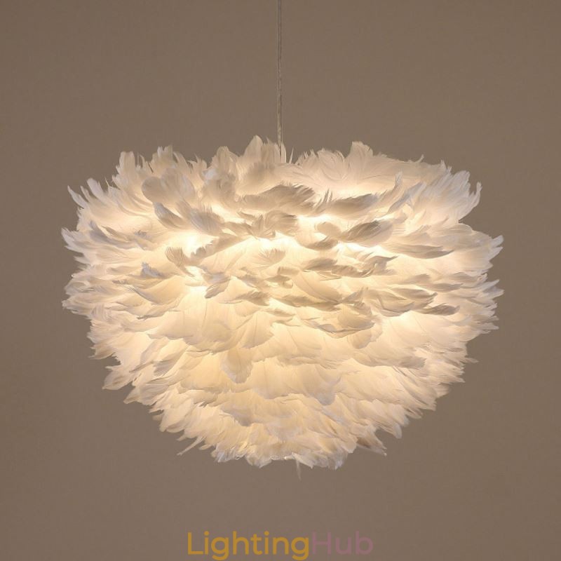 Pretty Feather Decorative Pendant Light Fixture