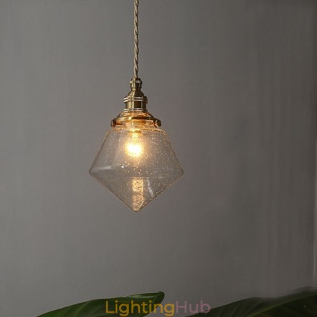 1 Light Diamond Glass Pendant Light Bubble Glass Light Fixture 1 Light Diamond Glass Pendant Light Bubble Glass Light Fixture
