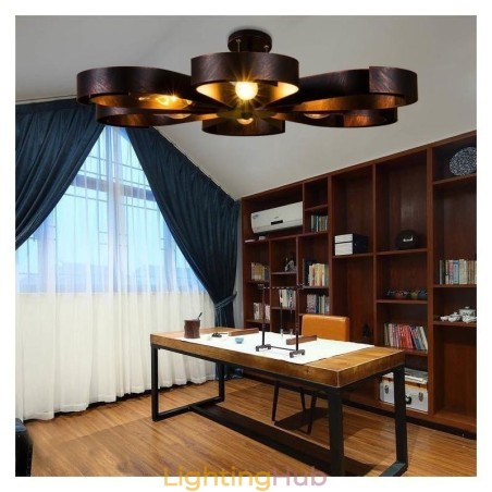 Modern Vintage Ceiling Light Iron Flower Shaped Pendant Light Modern Vintage Ceiling Light Iron Flower Shaped Pendant Light