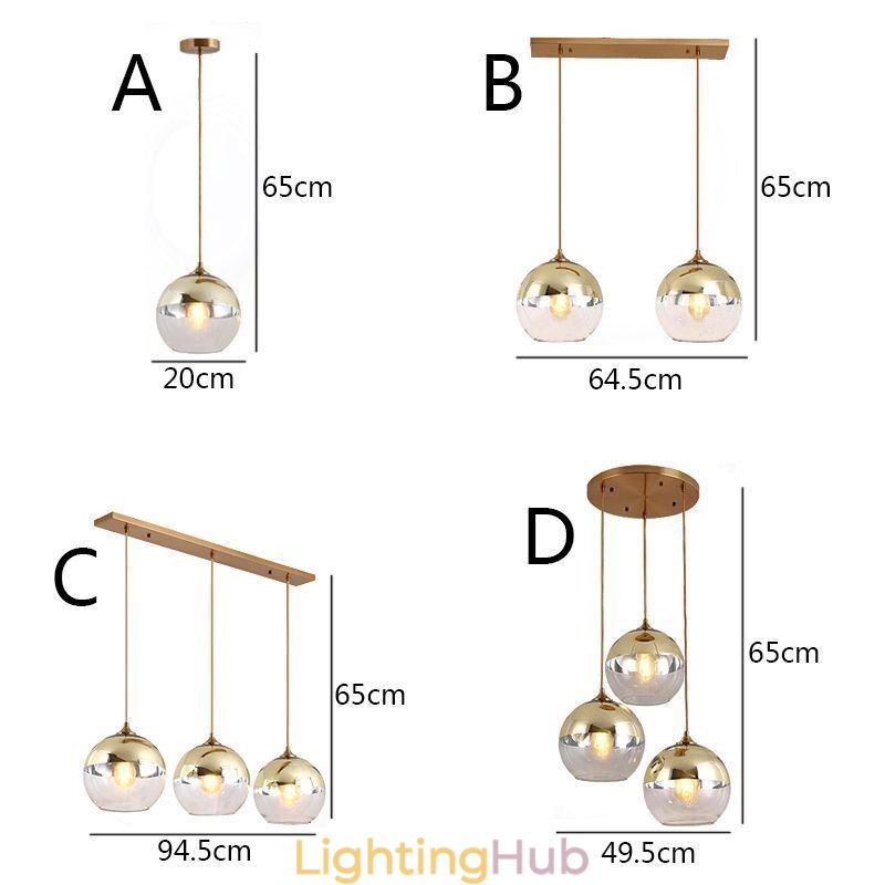 Creative Iron+Glass Globe Pendant Light Decorative Lighting