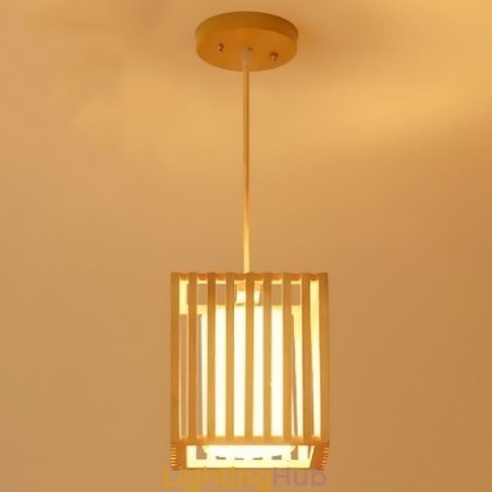 Minimalist Wood Cage Pendant Light Minimalist Wood Cage Pendant Light