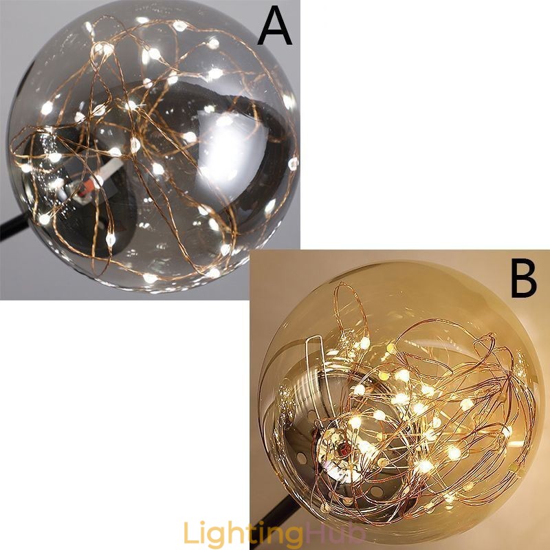 Magic Bean Pendant Light Nordic Style Glass Ball Gypsophila Pendant Light