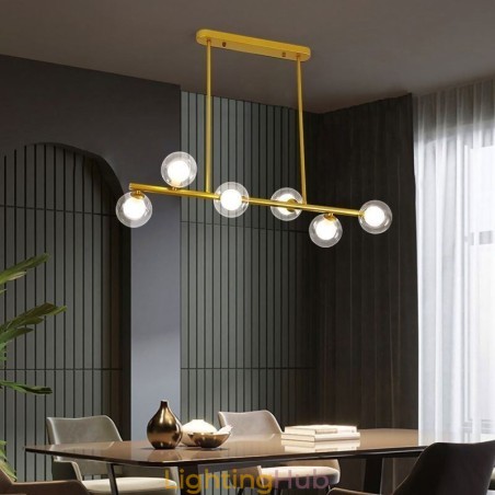 Chandelier Glass Globe Horizontal Type Pendant Light Chandelier Glass Globe Horizontal Type Pendant Light