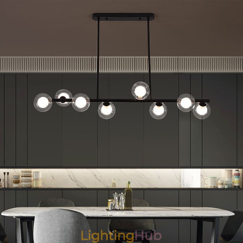 Chandelier Glass Globe Horizontal Type Pendant Light