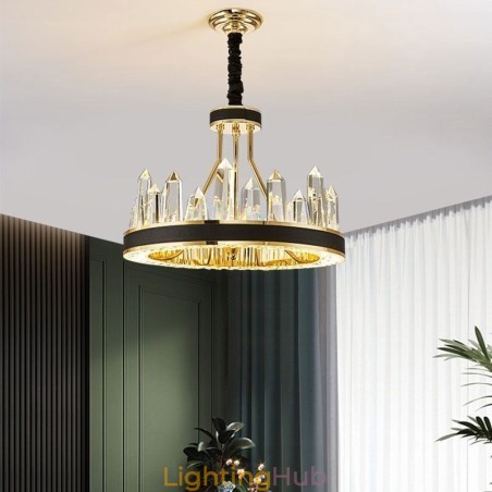 Modern Crystal Pendant Light Circle Crystal Ceiling Light Modern Crystal Pendant Light Circle Crystal Ceiling Light
