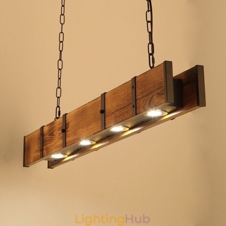 Industrial Style Pendant Light Rectangle Wood Ceiling Light Island Industrial Style Pendant Light Rectangle Wood Ceiling Light Island