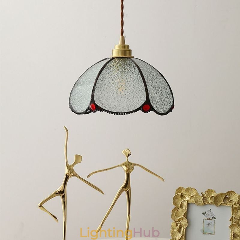Minimalist Petal Glass Pendant Light Single Head Glass Pendant Lamp