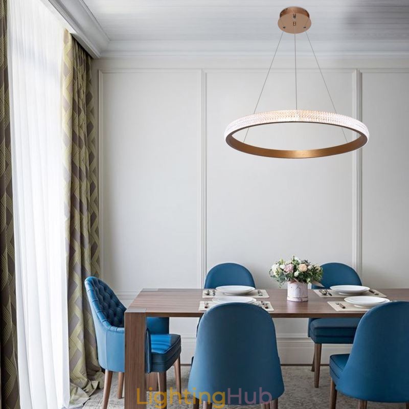 Ring Pendant Lamp Minimalist Acrylic Light Fixture