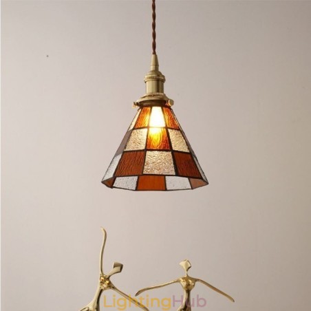 Retro Lattice Glass Pendant Lamp Japanese Style Lighting Retro Lattice Glass Pendant Lamp Japanese Style Lighting