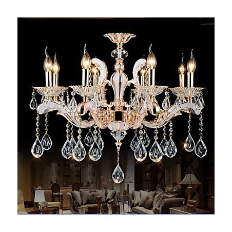 European Style luxury Candle Crystal Pendant Zinc Alloy lamps European Style luxury Candle Crystal Pendant Zinc Alloy lamps