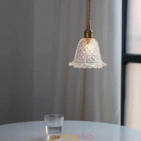 Modern Flower Glass Pendant Light 1 Light Decorative Light Fixture Modern Flower Glass Pendant Light 1 Light Decorative Light Fixture