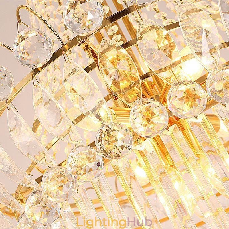 Elegant Long Pendant Crystal Chandelier
