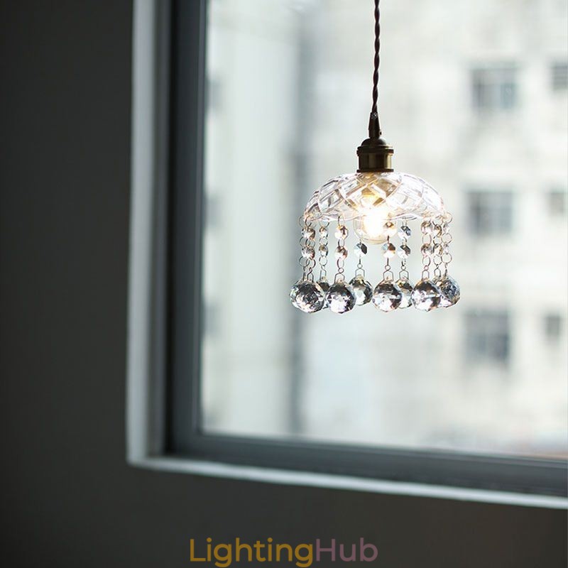 Modern Mini Glass Pendant Light 1 Light Decoration Light Fixture