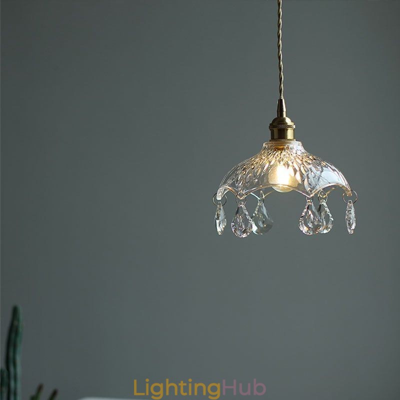 Modern Minimalist Glass Pendant Lamp Single Light Pendant Light