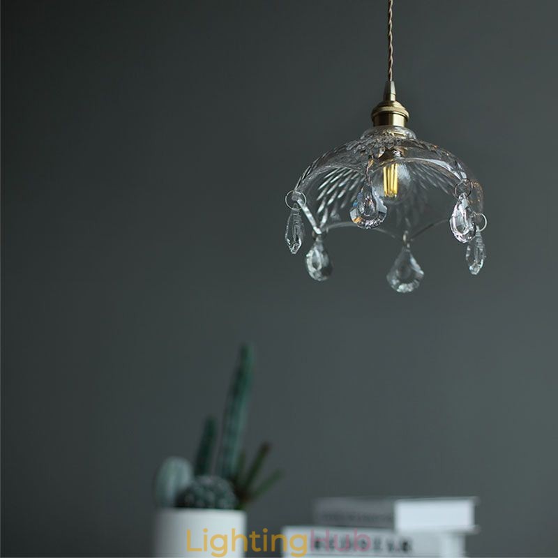 Modern Minimalist Glass Pendant Lamp Single Light Pendant Light