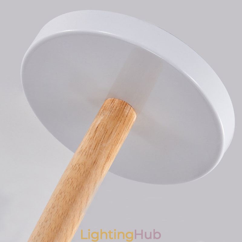 Nordic Macaron Pendant Light Creative Wood Chandelier