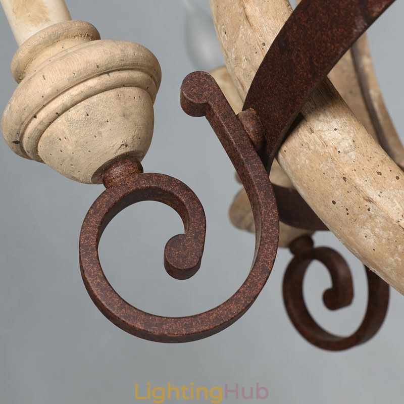 Wood Pendant Light Nordic Retro Ceiling Light