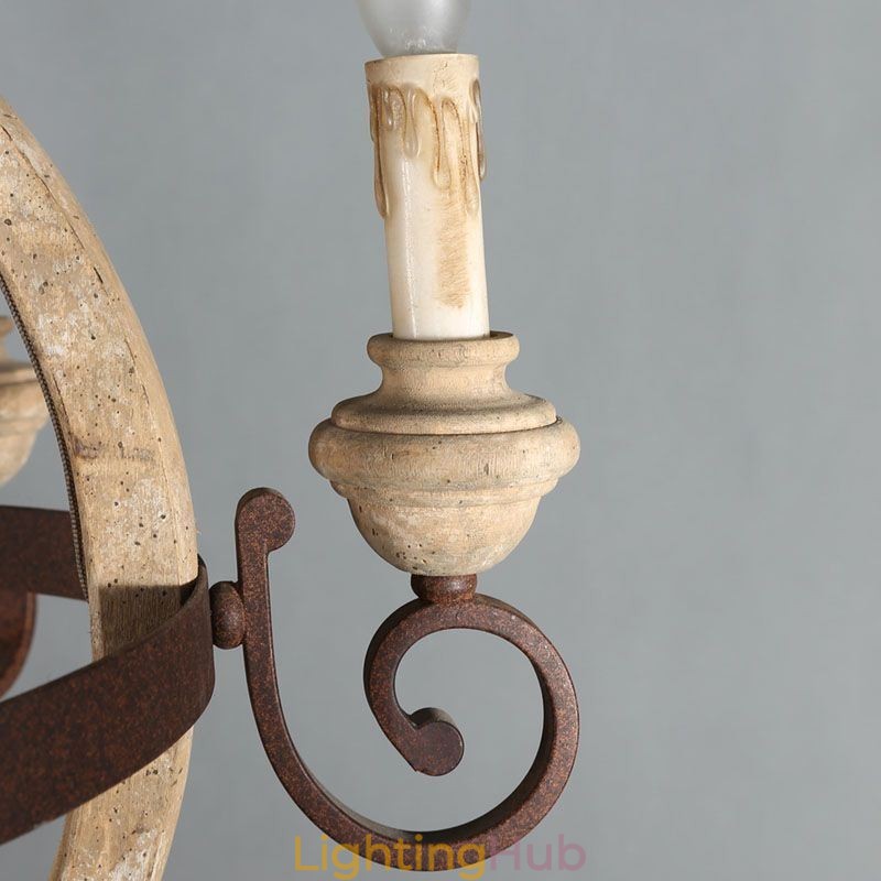 Wood Pendant Light Nordic Retro Ceiling Light