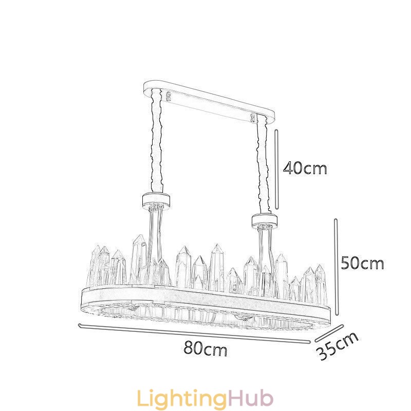 Contemporary Crystal Pendant Light Crystal Ceiling Light