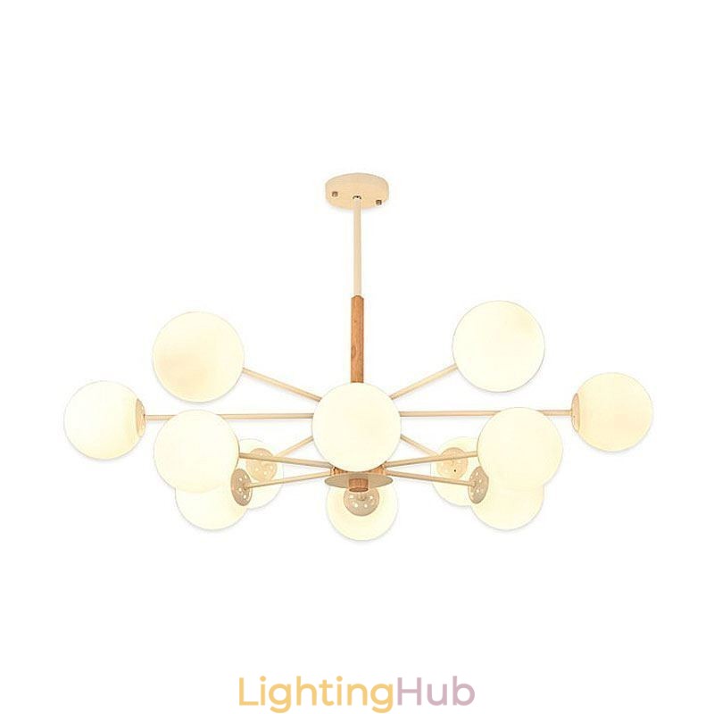 Magic Bean Pendant Light Creative Nordic Wooden Light Fitting
