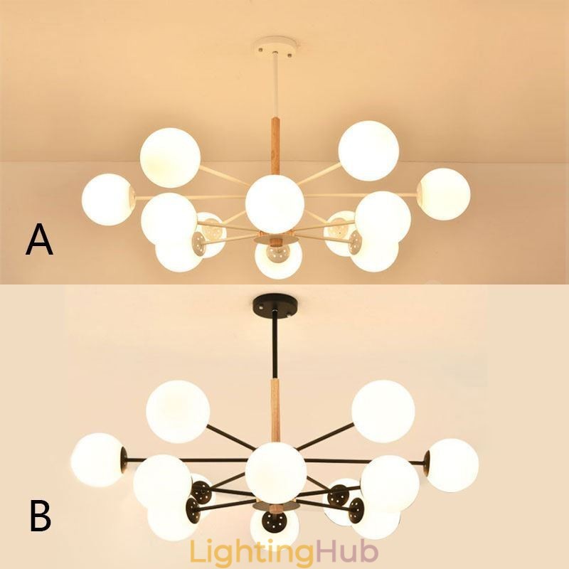 Magic Bean Pendant Light Creative Nordic Wooden Light Fitting