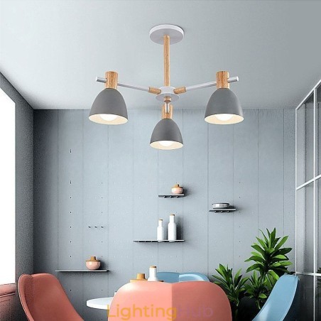 Modern Simple Macaron Pendant Light Creative Wooden Lighting Modern Simple Macaron Pendant Light Creative Wooden Lighting
