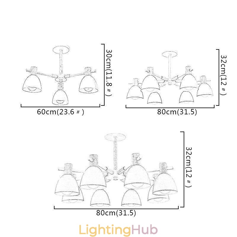 Modern Simple Macaron Pendant Light Creative Wooden Lighting