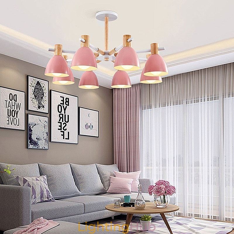 Modern Simple Macaron Pendant Light Creative Wooden Lighting