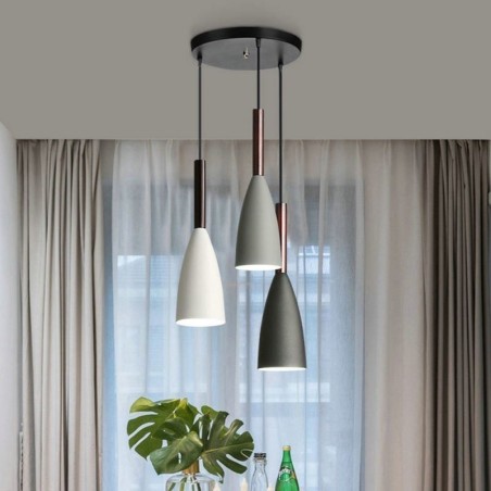 Modern Simple Pendant Light Three Lights Creative Aluminum Art Light Fixture Cafe Modern Simple Pendant Light Three Lights Creative Aluminum Art Light Fixture Cafe