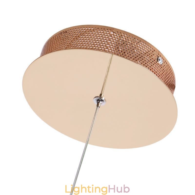 Modern Minimalist Pendant Lamp Unique Circular Twist Light Fixture Island
