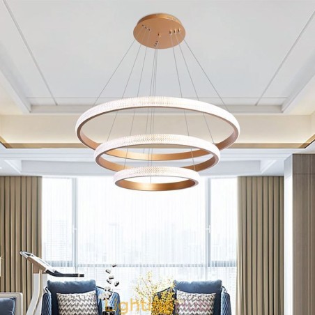 Modern Pendant Light Acrylic 3 Rings Lamp 80+60+40cm Modern Pendant Light Acrylic 3 Rings Lamp 80+60+40cm
