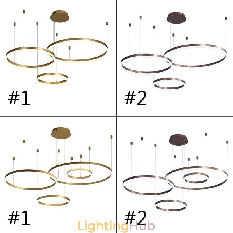 Postmodern Pendant Light Acrylic Ring Shape Pendant Light