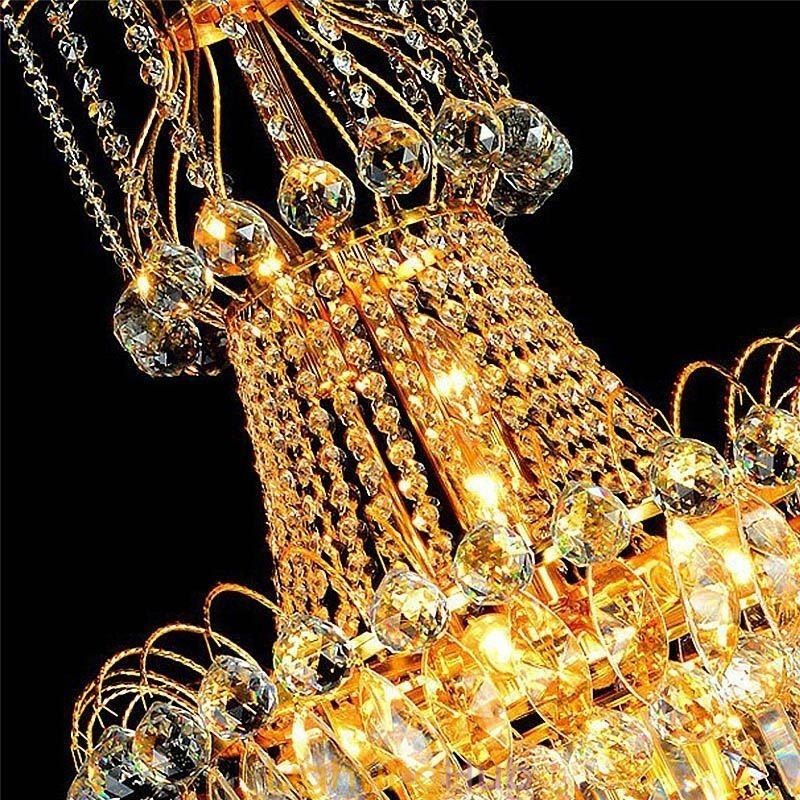 European Long Pendant Crystal Chandelier