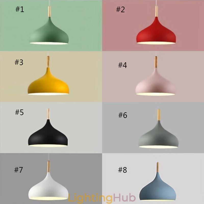 Modern Pendant Light Aluminum Macaron Lamp Home Adjustable Light