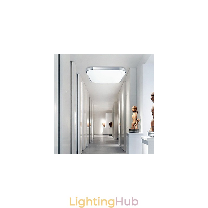 Modern Contemporary Electroplated Metal Flush Mount