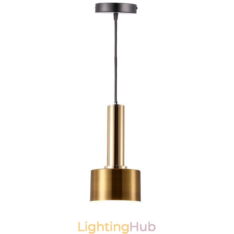 Modern Simple Pendant Light Cylinder Shape Lamp Aluminum Lighting Light