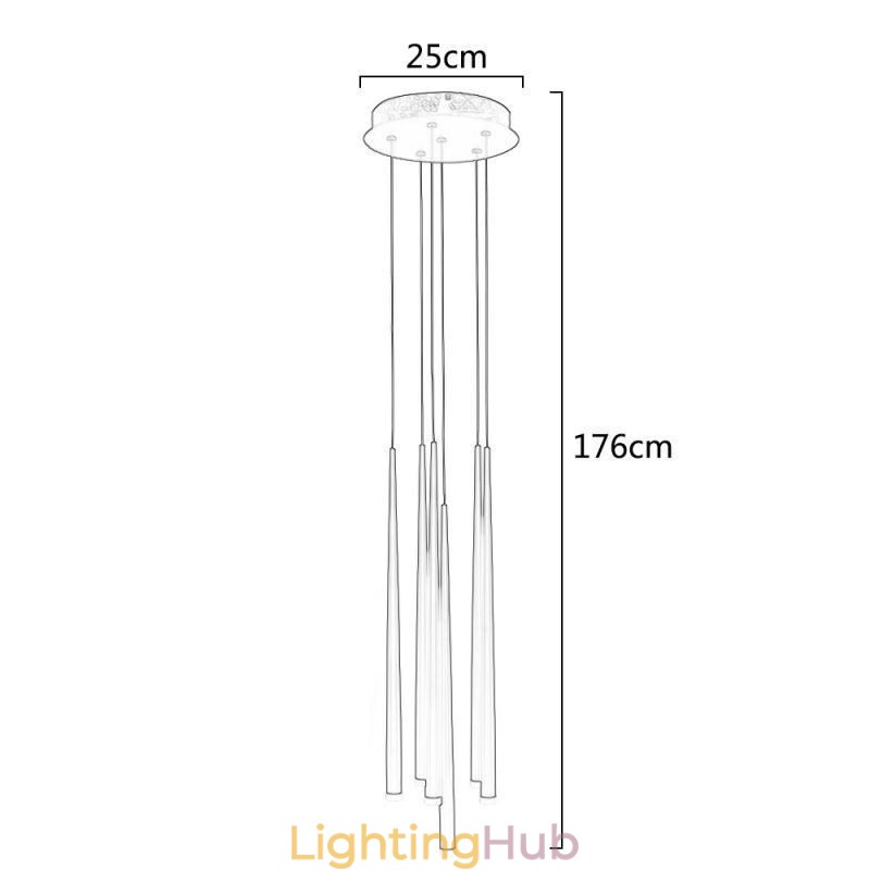 6 Lights Pendant Light Meteorer Pendant Light