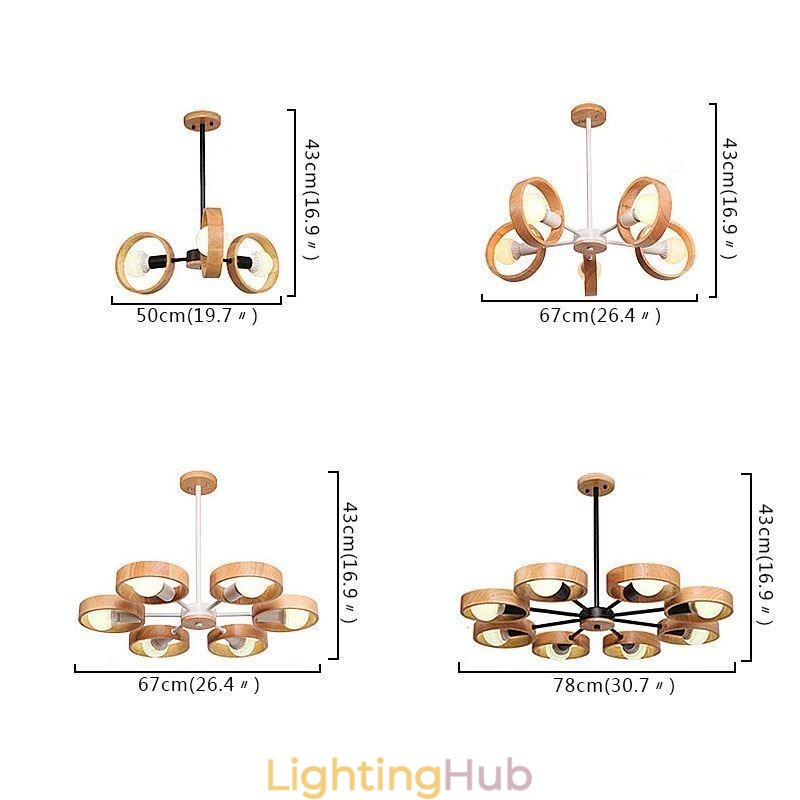 Nordic Unique Wood Pendant Light